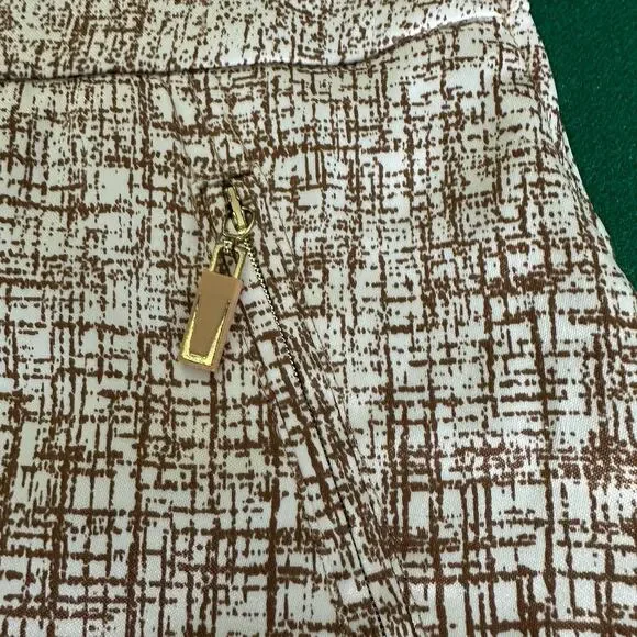 Jamie Sadock Skort Size 4 Brown White Textured Pattern Golf Skirt Shorts Lined - Picture 3 of 11
